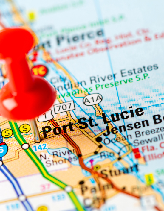 port st lucie on a map